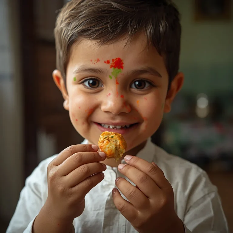 Child's Sweet Holi Treat | holi couple ai prompt