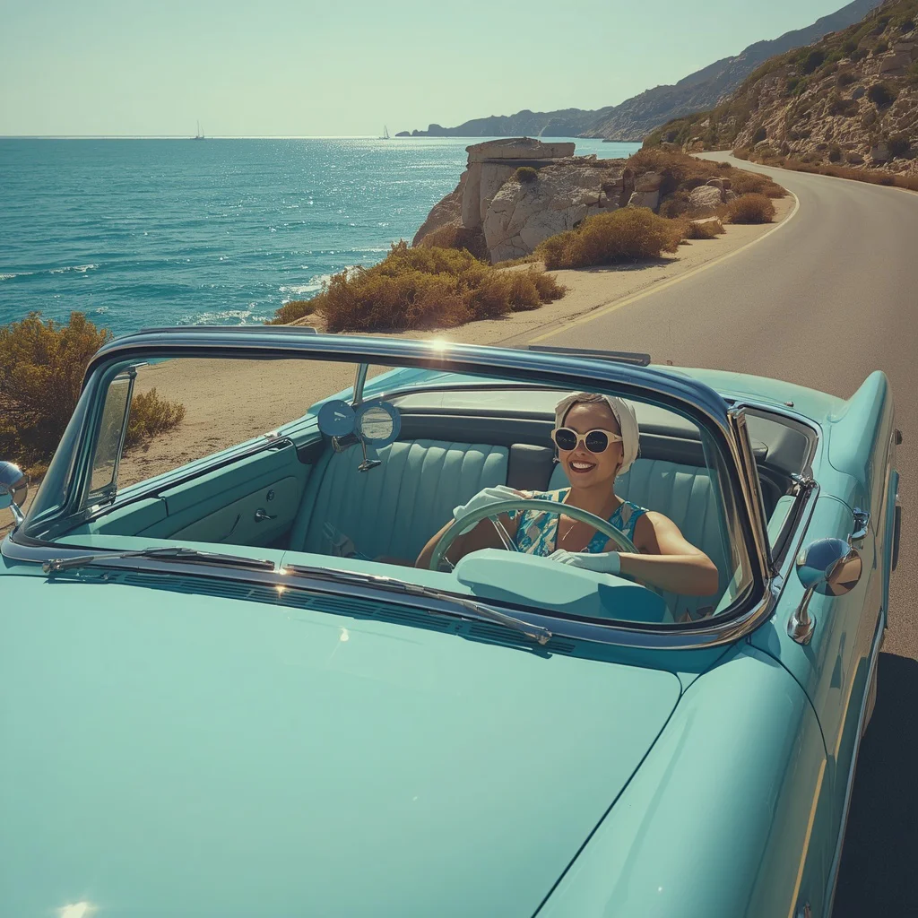 Classic Car Coastal Cruise | billionaire lifestyle prompt chatgpt