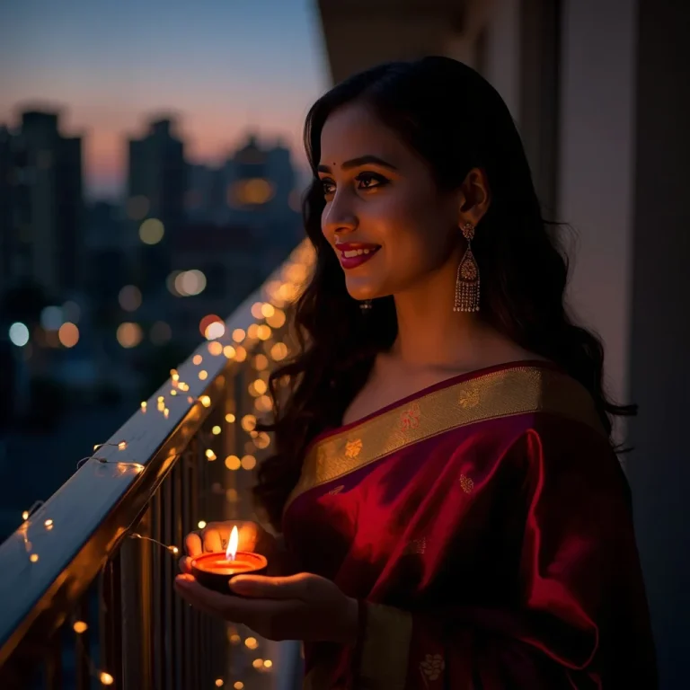 Diyas Lighting Serenity | diwali traditional ai prompt