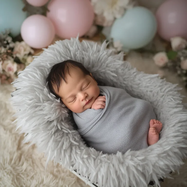 Dreamy Pastel Balloons | baby boy ai prompt