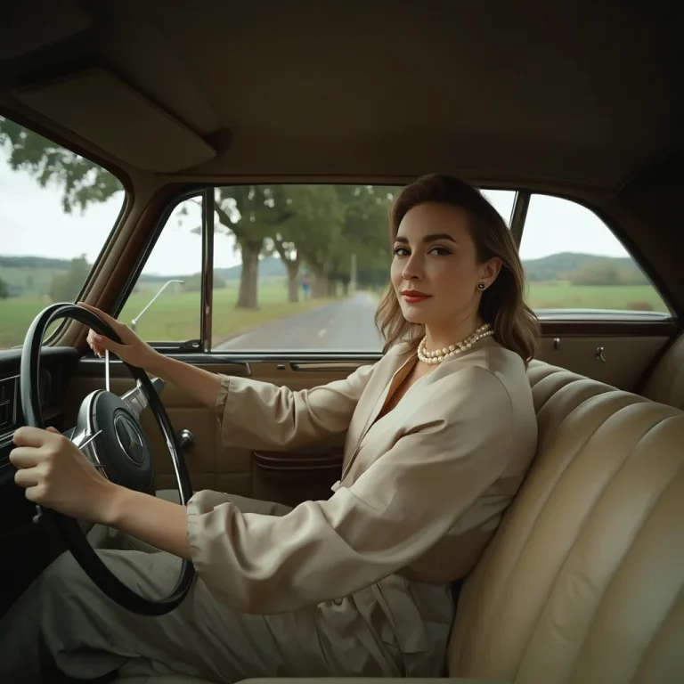 Elegant Drive Through Countryside