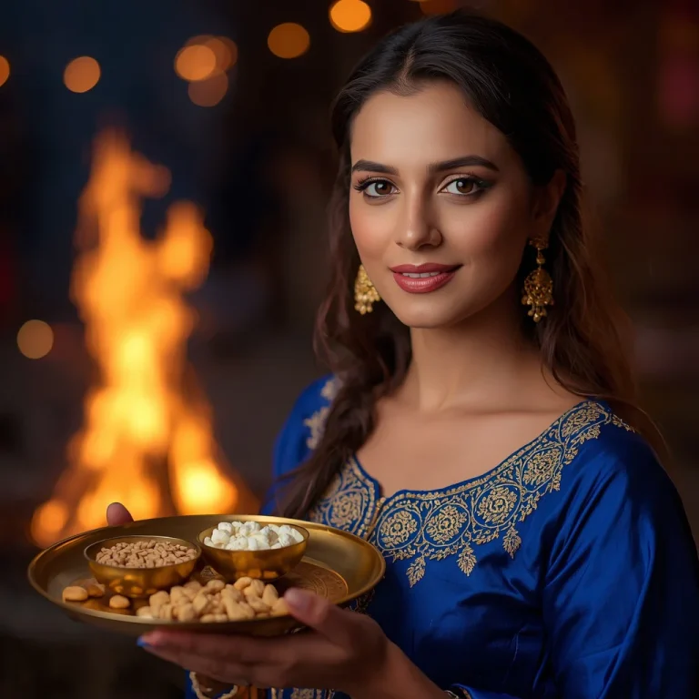Festive Elegance of Lohri | lohri festival prompt for gemini