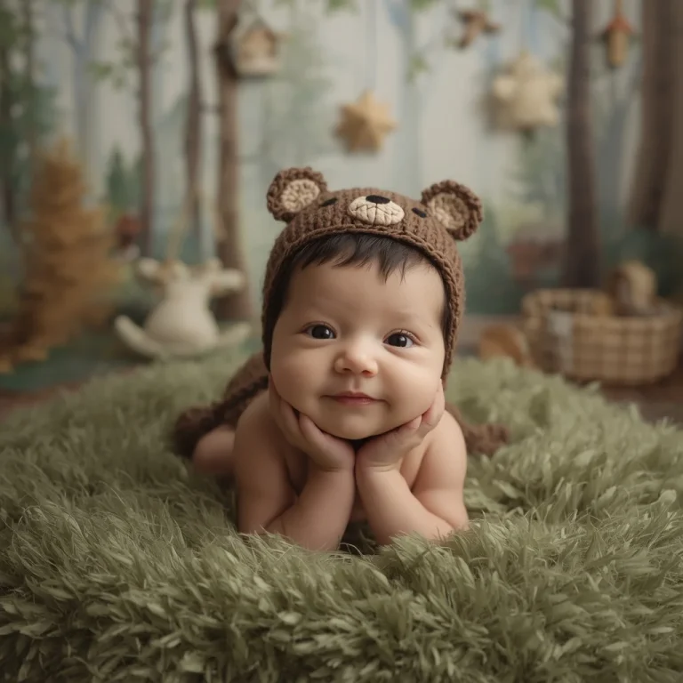 Forest Nursery Adventure | sleeping baby ai photo