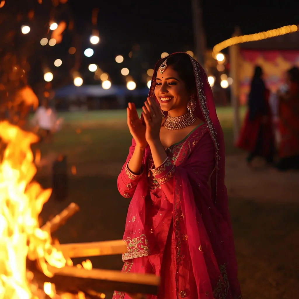 Gidda Dance Celebration | lohri celebration ai photo