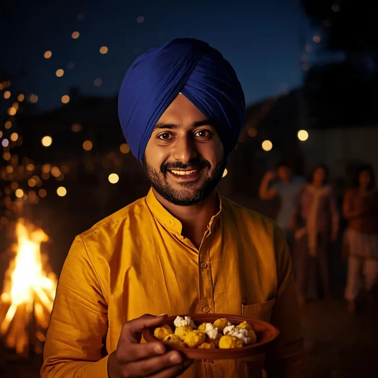 Joyful Lohri Bonfire Night | happy lohri prompt chatgpt