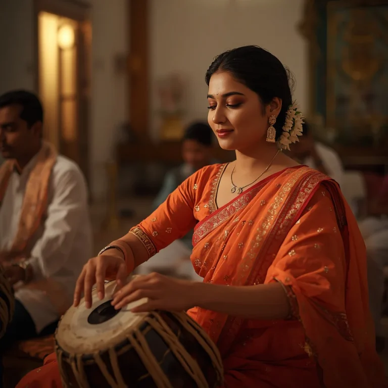 Kirtan Rhythm Weaver | happy janmashtami ai photo