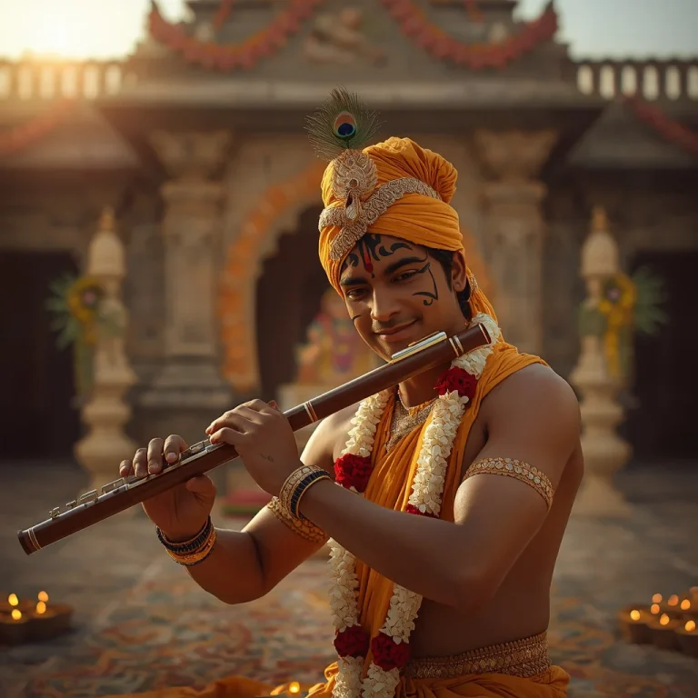 Krishna's Flute Melody | krishna janmashtami prompt chatgpt