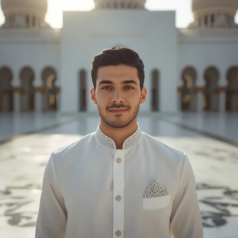 Morning Eid Prayer at the Mosque | eid couple ai prompt