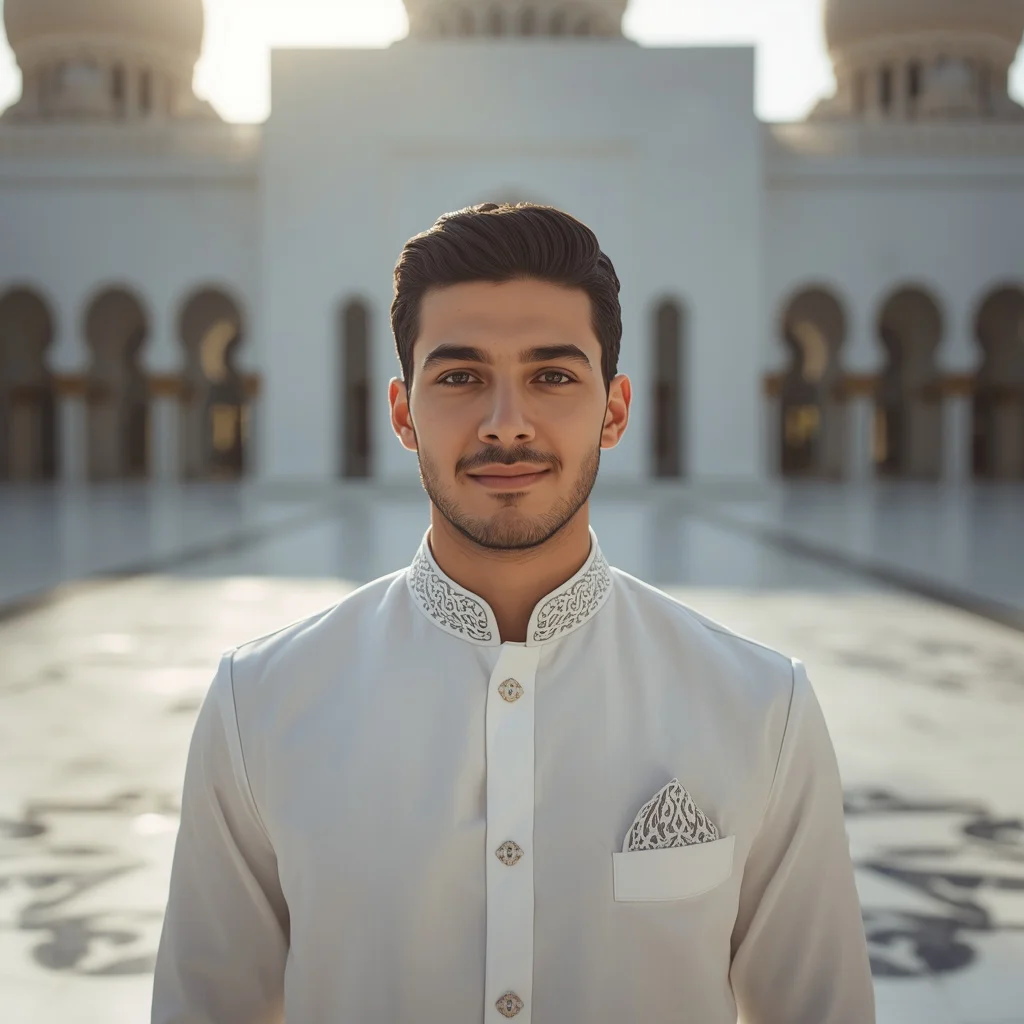 Morning Eid Prayer at the Mosque | eid couple ai prompt