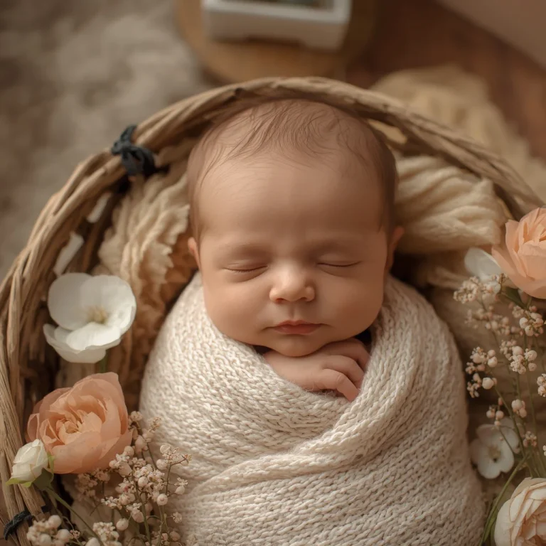 Peaceful Sleeping Newborn Baby | baby girl ai prompt