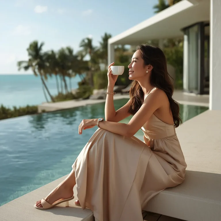 Private Island Villa | private jet luxury ai prompt