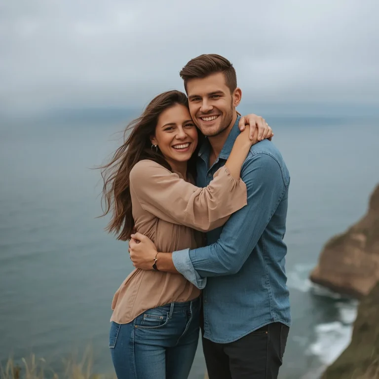 Seaside Cliff Hug | Prompt for photo editing trending