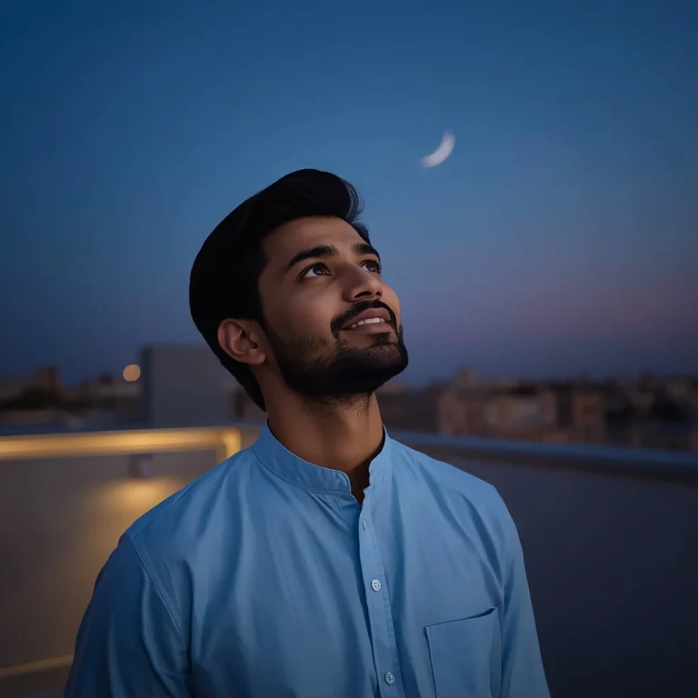 Sighting the Eid Crescent Moon | eid couple ai prompt