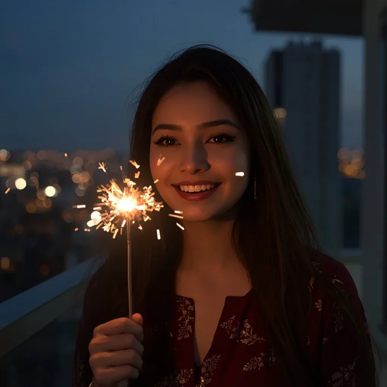 Sparkler Joyful Moment | diwali ai prompt