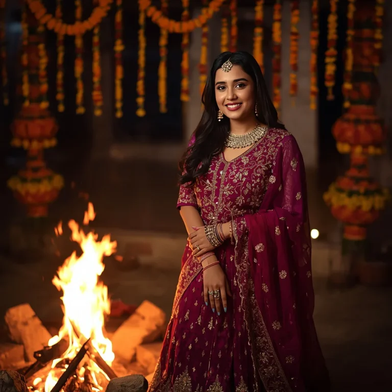 Traditional Giddha on Lohri Night | happy lohri prompt chatgpt