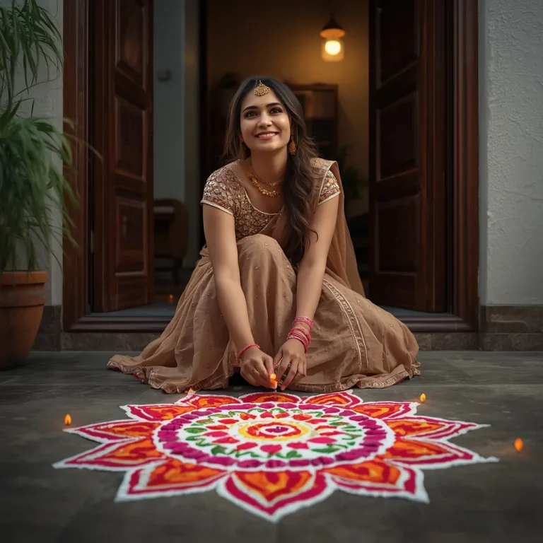 Vibrant Rangoli Art | indian festival diwali prompt