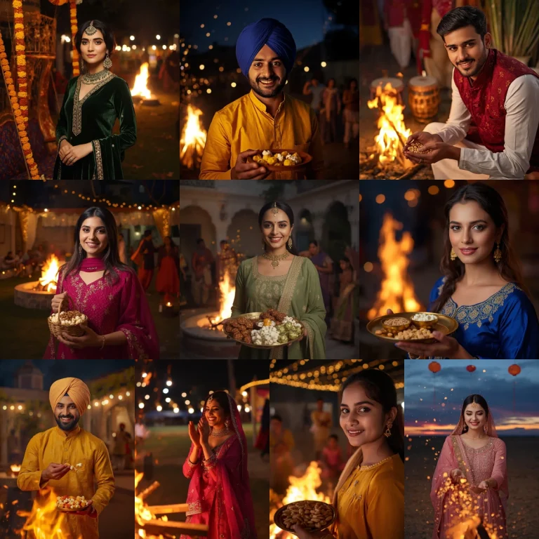 10 Trending Lohri prompt for girls to Create Stunning Photos