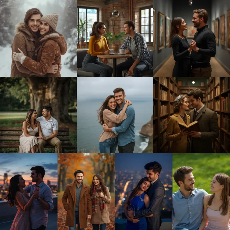 10 Creative Couple hug prompt for Gemini AI for Eye-Catching AI Photos