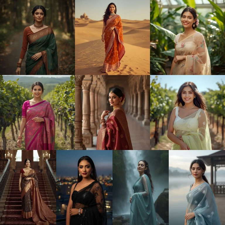 10 Must-Try Prompt for traditional look for girl for Realistic AI Photos