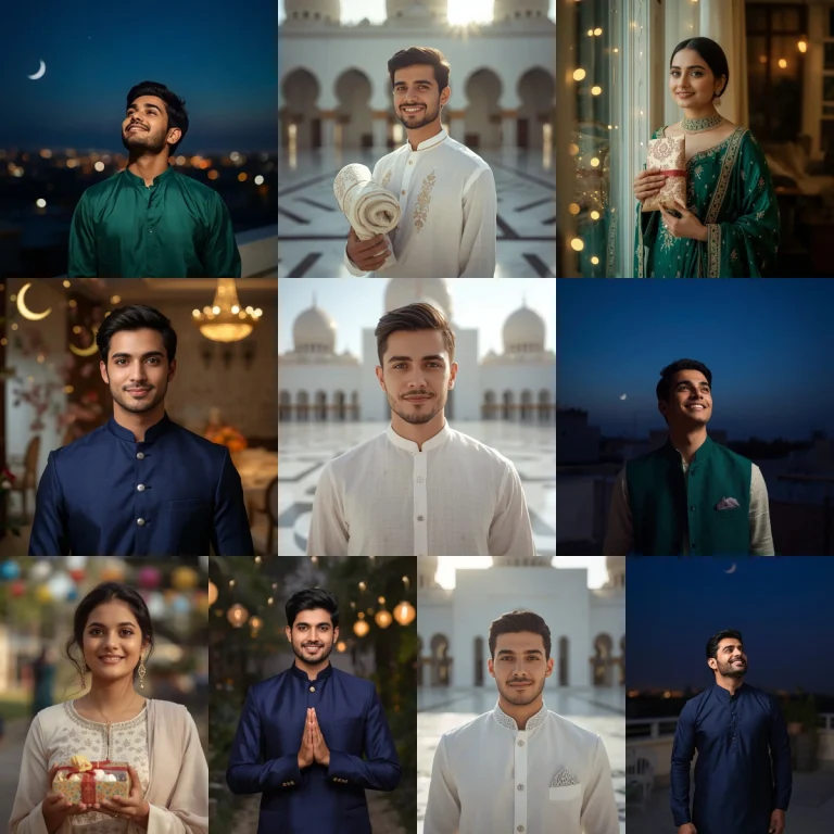 10 Unique Eid couple Prompt copy and paste for Beautiful AI-Generated Photos