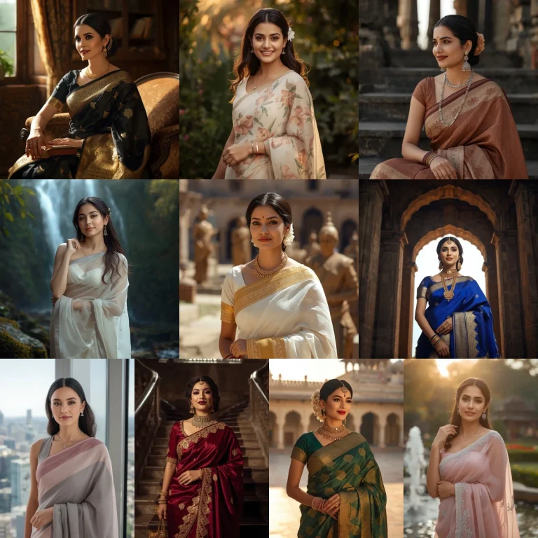 Discover 10 Trending saree prompt for Creative AI Photography