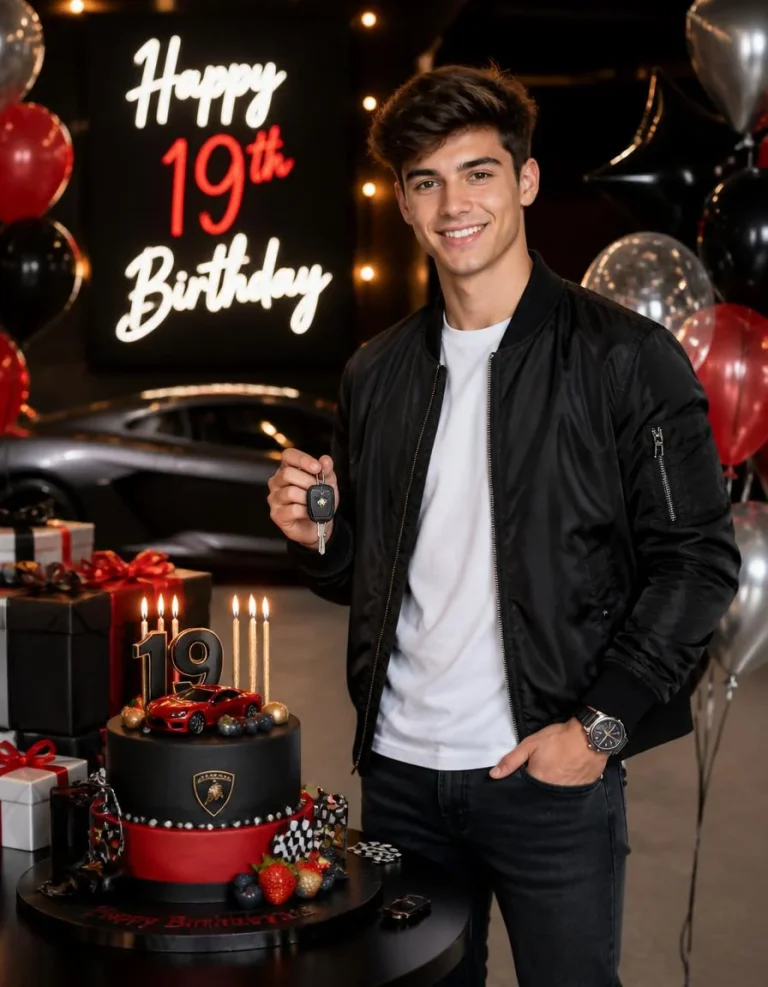 Young Man’s 19th Birthday Sports Car Theme